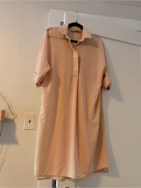 Zara Shirtdress in Blush Pink